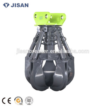 Jisan Rotating Orange Peel Grapple DLKM06 para excavadora SK135